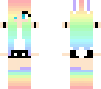 rainbow bunny girl
