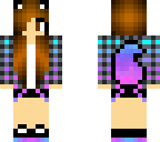 rainbow cute girl
