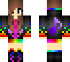 rainbow music girl