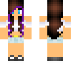 summer brunette with purple