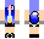 wolf girl blue