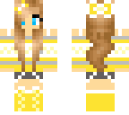 yellow cute ribbon girl
