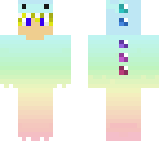 blonde rainbow dino