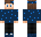 blue boy with a bandana