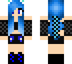 blue cat girl