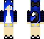 blue cat girl without glasses