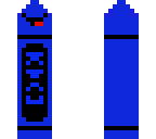 blue crayon
