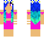 blue flower girl