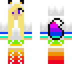 cute rainbow fox girl