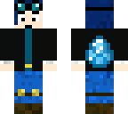 dantdm with dark blue hair