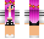 edited pink hair summer girl