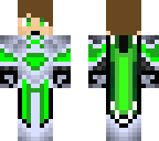 emerald knight with brown hair