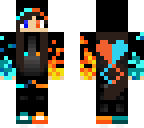 fire and ice hoodie girl
