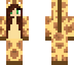 giraffe girl with auburn hair