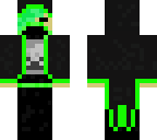green hair hoodie