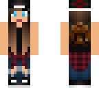 hat and back pack