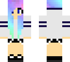 pastel rainbow haired girl
