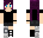 purple braids bionic leg