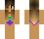 rain bow swimming costume