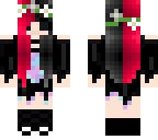 red and black pastel goth