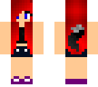 red hair girl cat