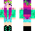 sea foam pink hair girl