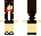 suspenders brunette neko girl