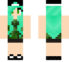 teal haired girl with camo shirt