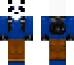 casual blue panda