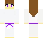 karate purple belt girl
