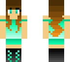 overlay hair teal girl