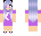 pajama purple cat girl
