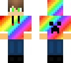 rainbow teen hoodie