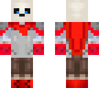 red themed underswap sans