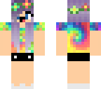 smiling tie dye girl