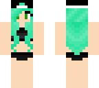 teal haired girl