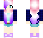 tumblr girl pink purple