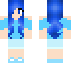 blue beach girl