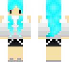 blue haired girl