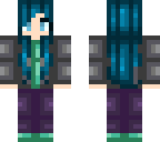 blue haired girl
