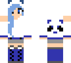 cute blue panda