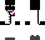 enderman in a white suit