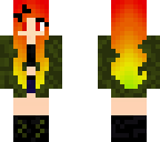 fiery camping girl