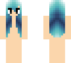 little blue hair template