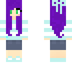 purple haired girl