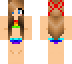 rainbow swimsuit girl