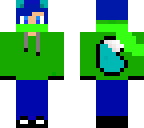 scarfed blue wolf boy
