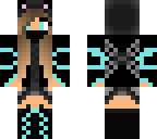 black and teal ninja cat edit