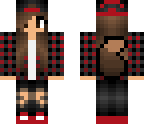 black red tomboy werewolf girl