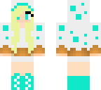 blue cake girl
